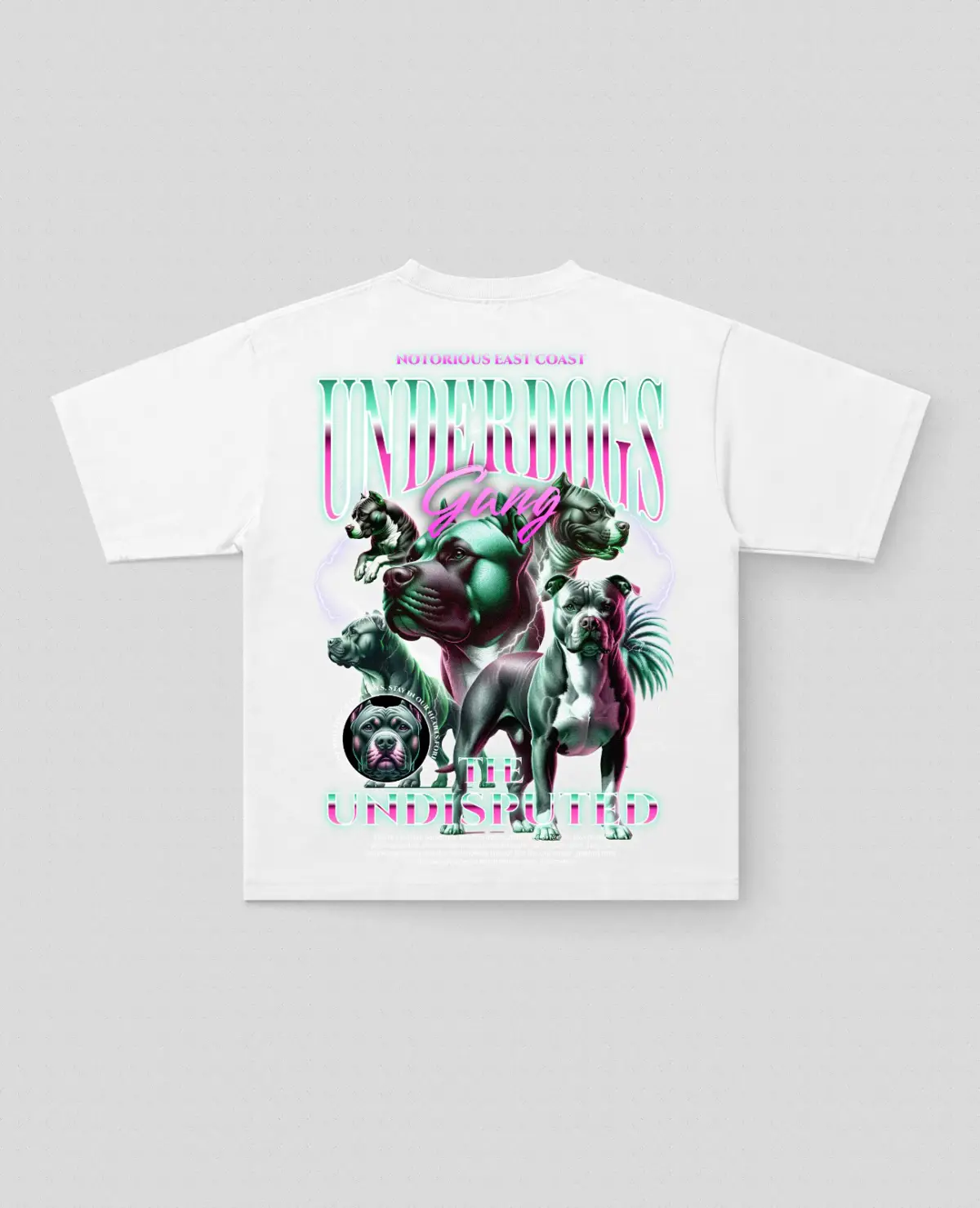 UnderDogs Baskılı Oversize Tişört