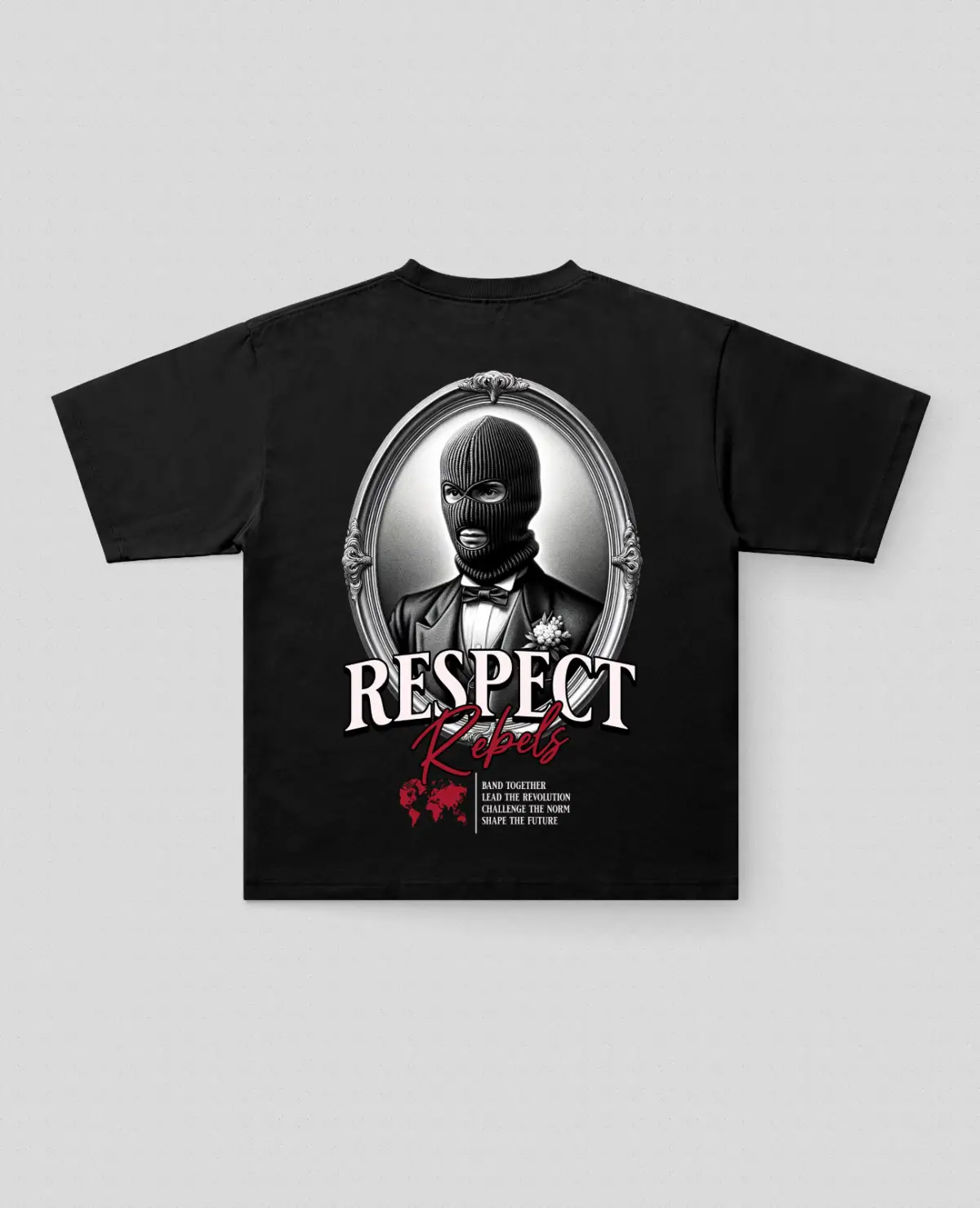 Respect Baskılı Oversize Tişört