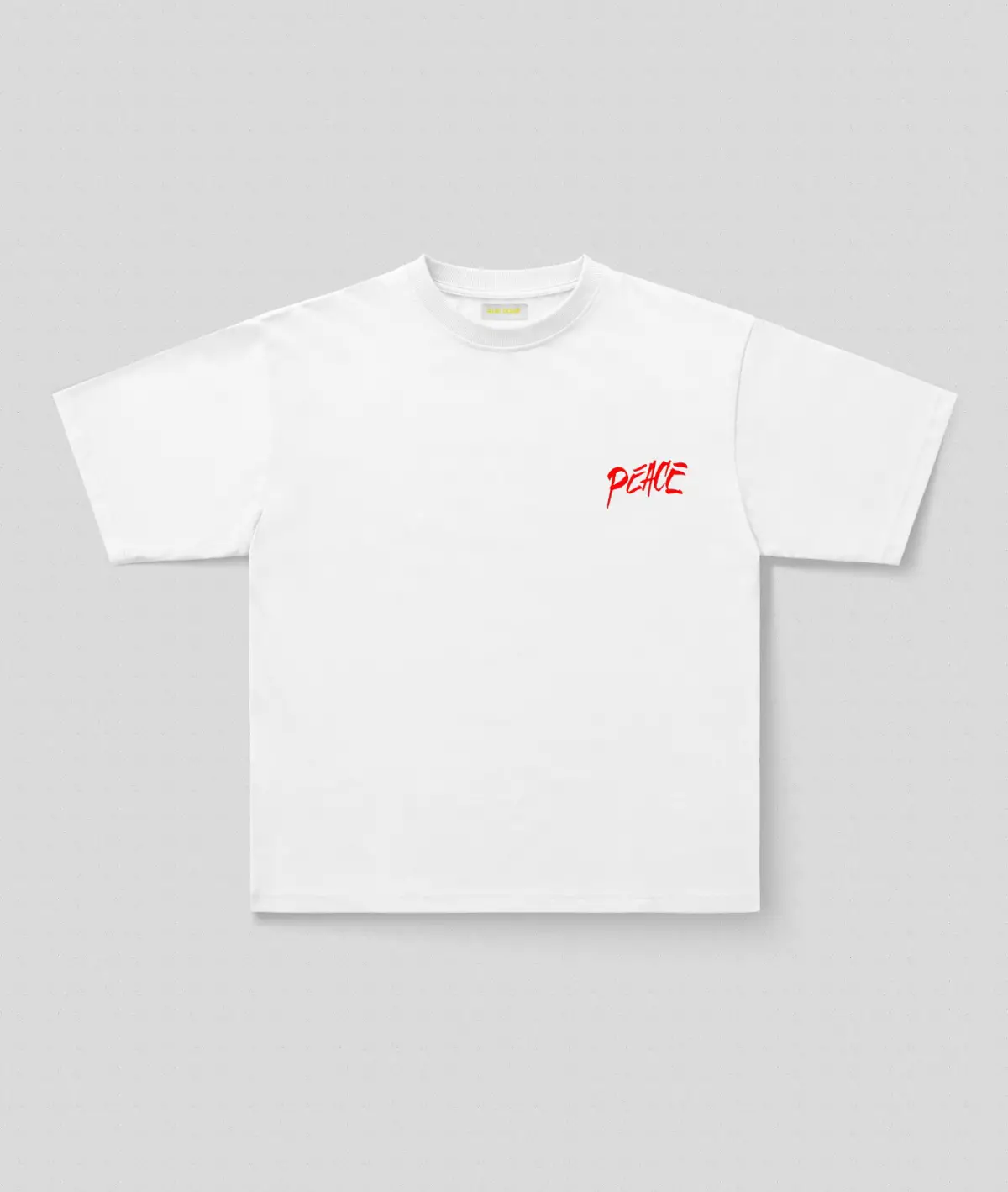 Peace Baskılı Oversize Tişört