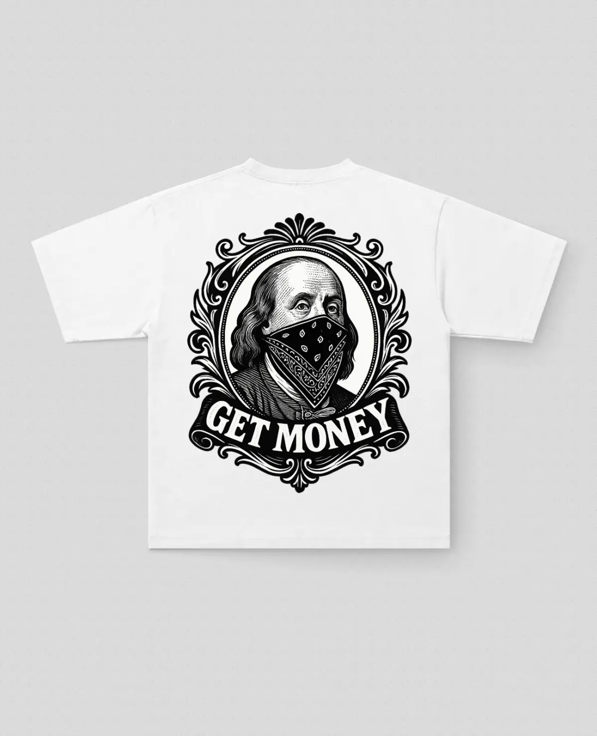 GetMoney Baskılı Oversize Tişört