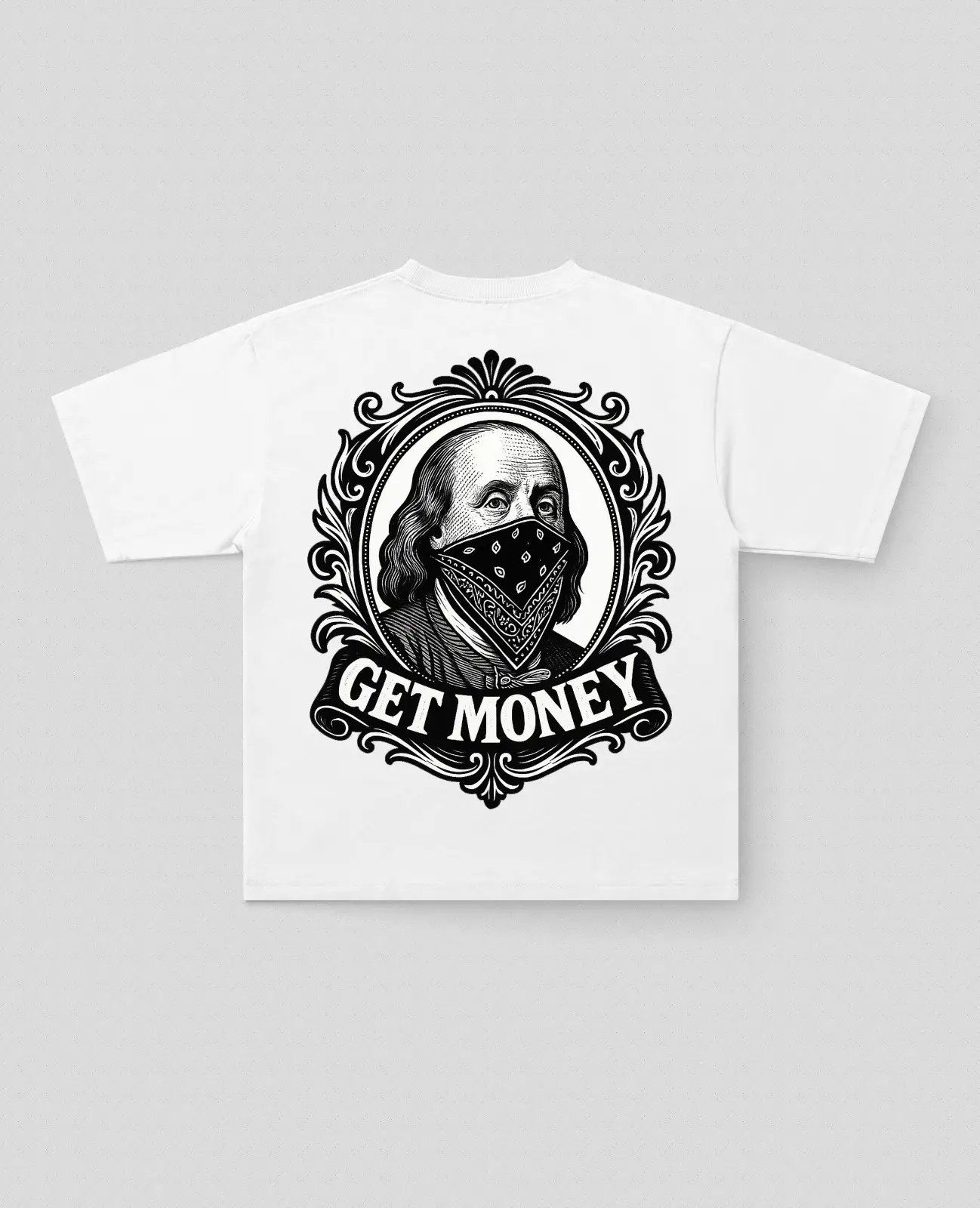 GetMoney Baskılı Oversize Tişört