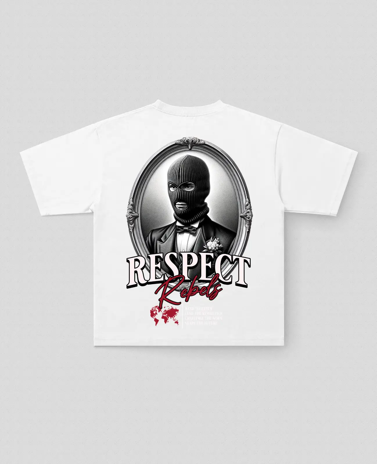 Respect Baskılı Oversize Tişört