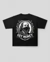 GetMoney Baskılı Oversize Tişört