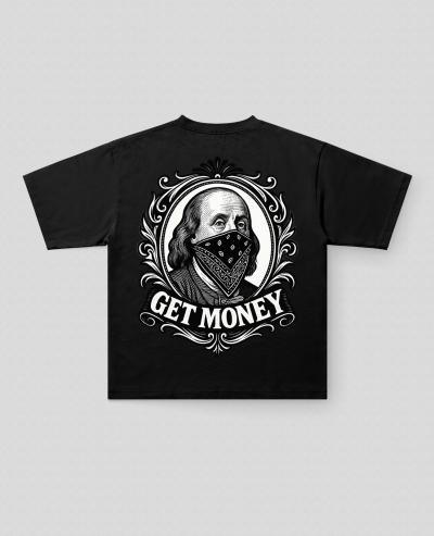 GetMoney Baskılı Oversize Tişört
