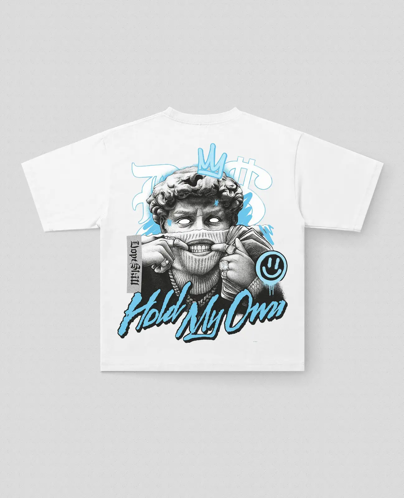 HoldMyOwn Baskılı Oversize Tişört