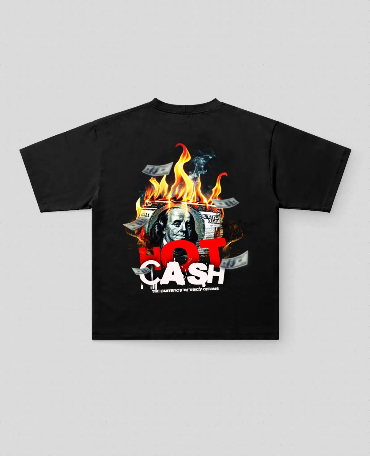 HotCash Baskılı Oversize Tişört