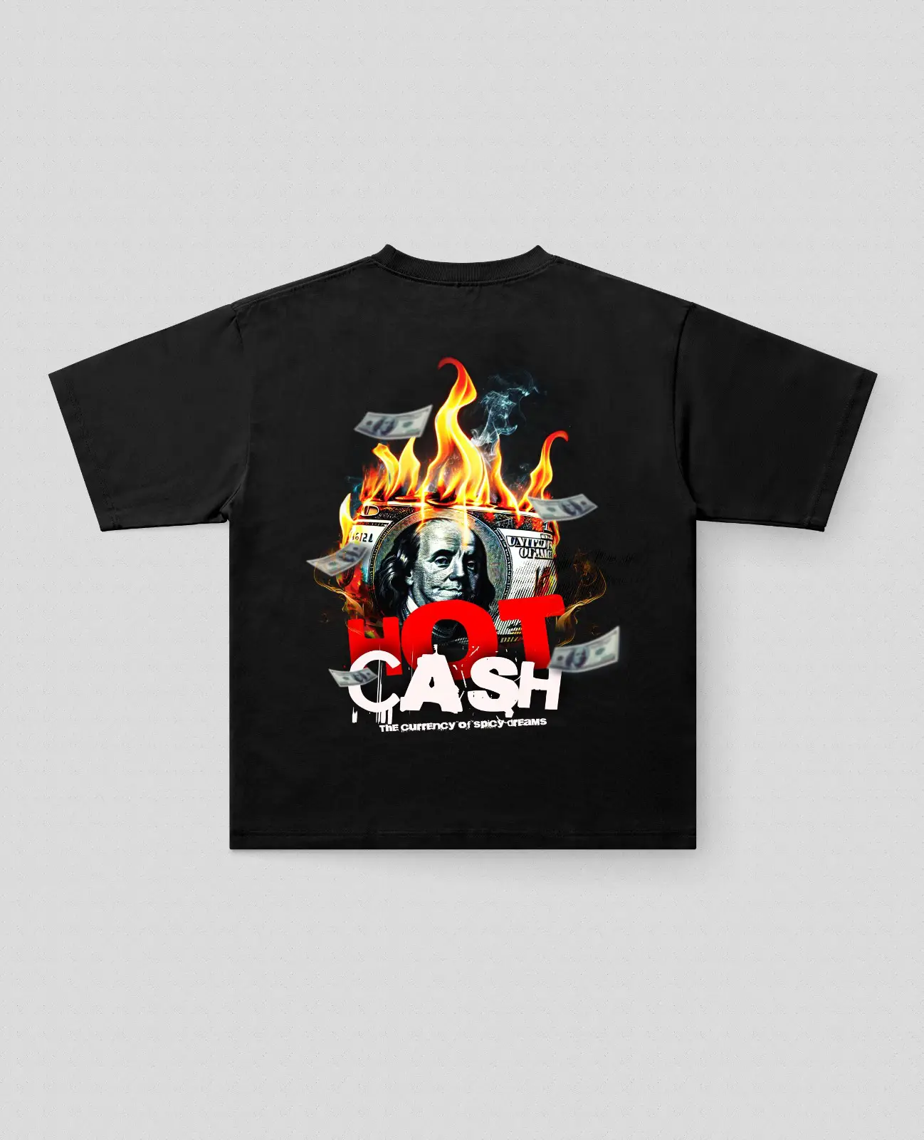 HotCash Baskılı Oversize Tişört