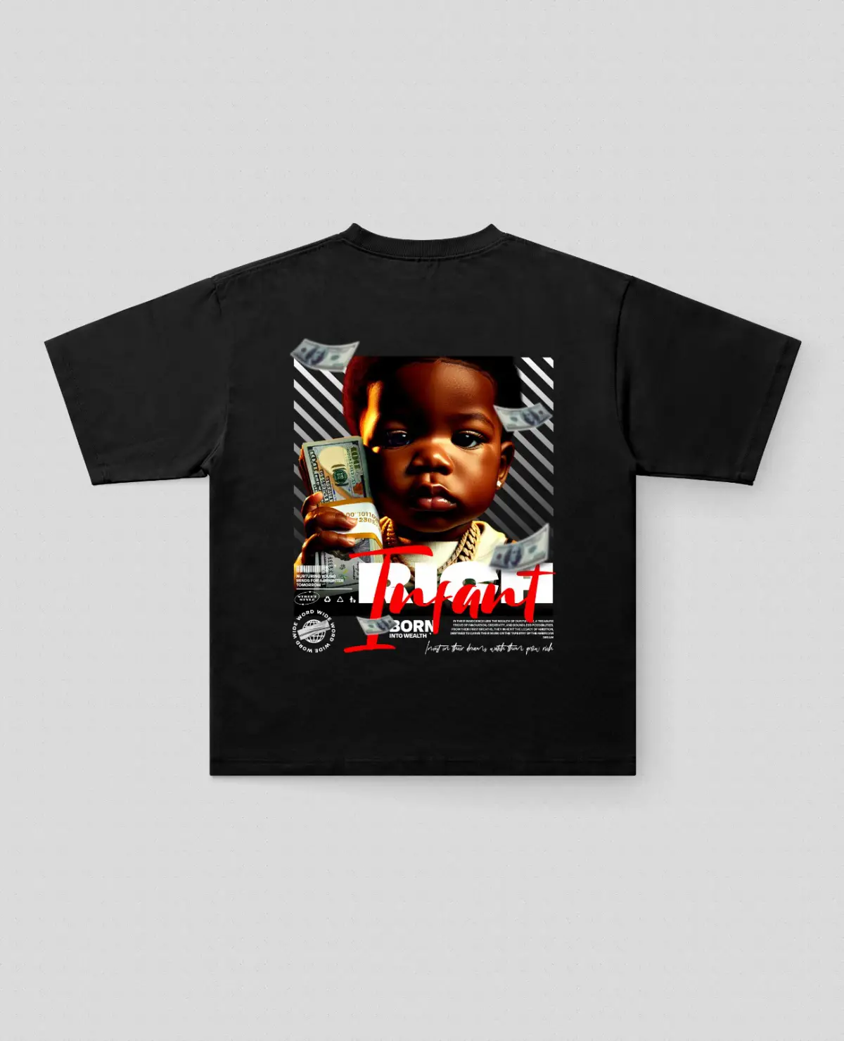 RichBaby Baskılı Oversize Tişört