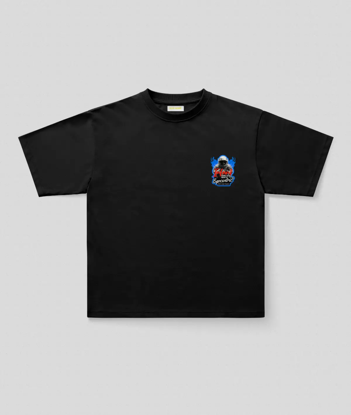 Astronaut Baskılı Oversize Tişört