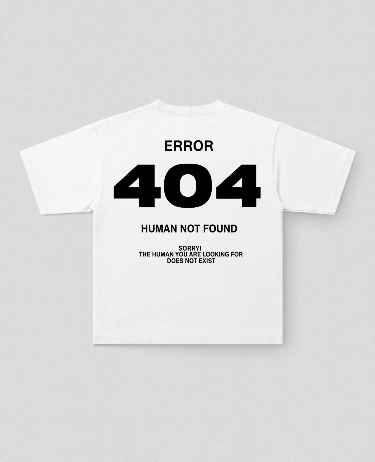 404Found Baskılı Oversize Tişört