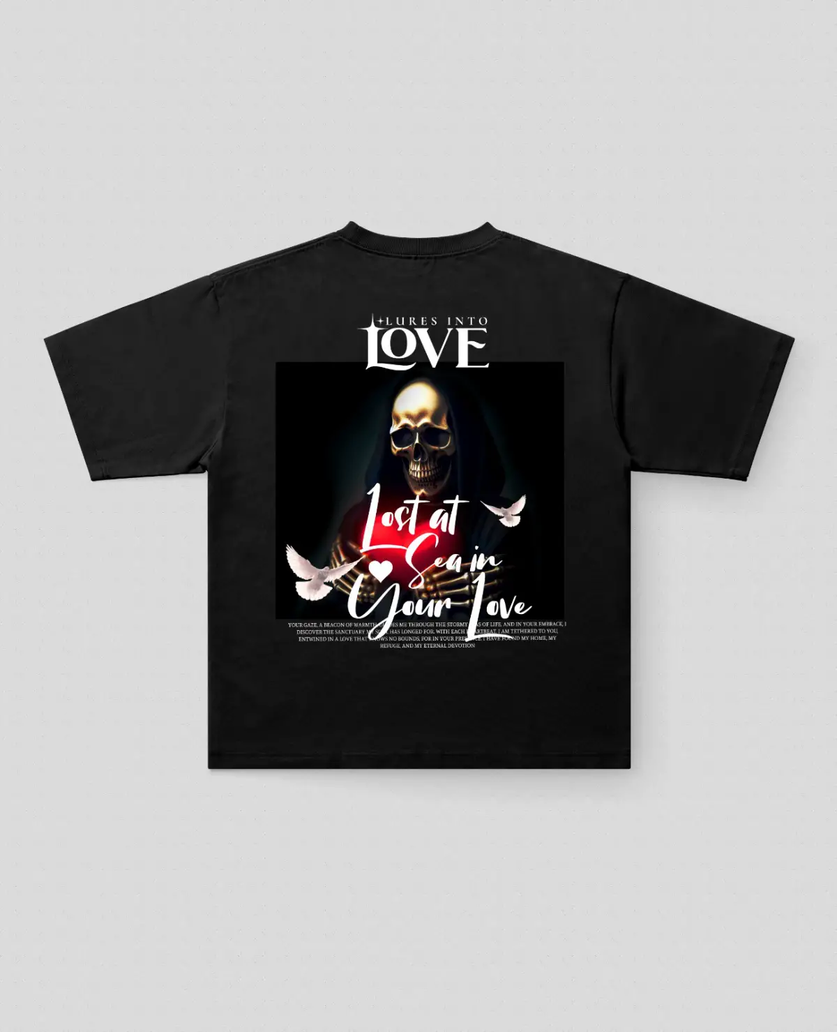 LostYourLove Baskılı Oversize Tişört