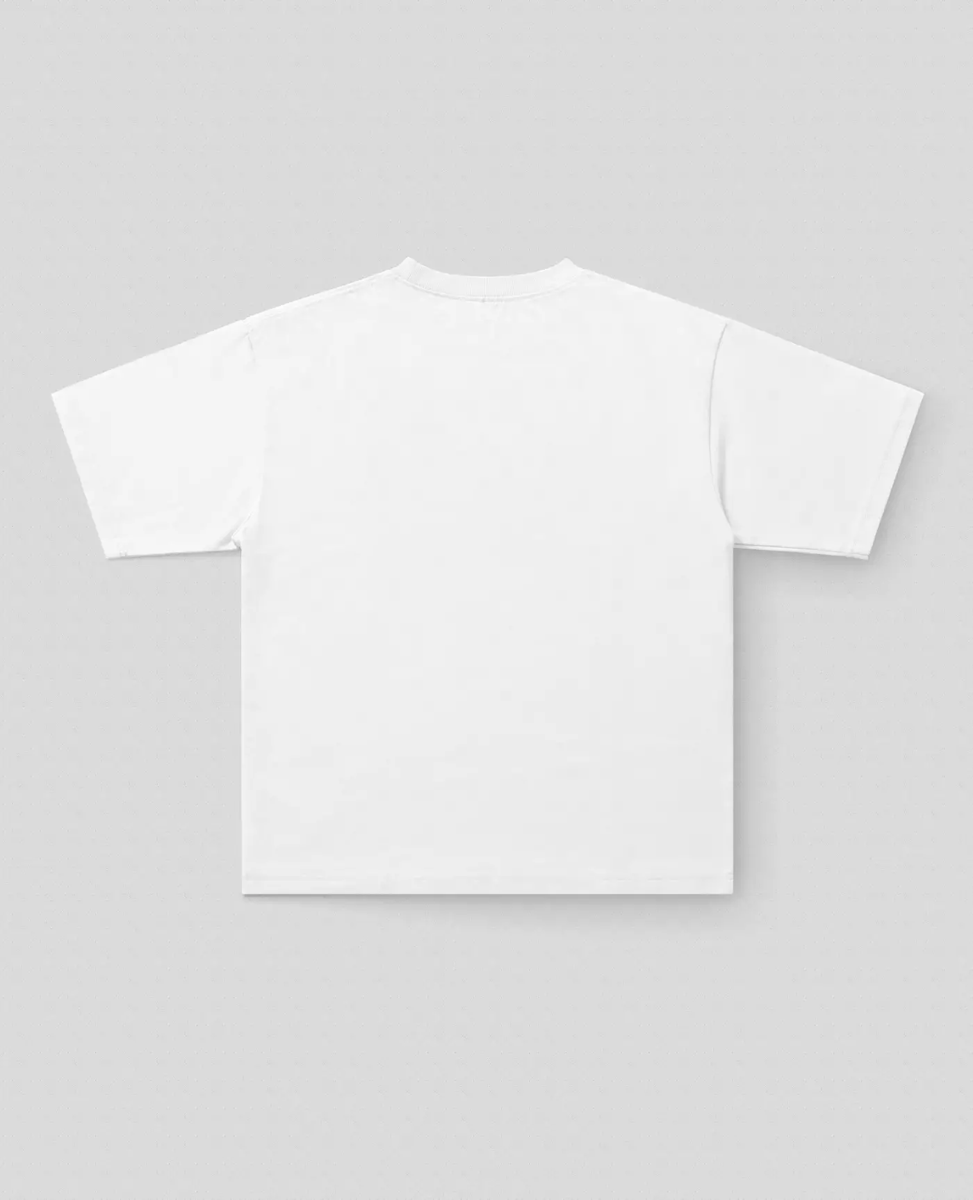 Baskısız Beyaz Oversize Tişört