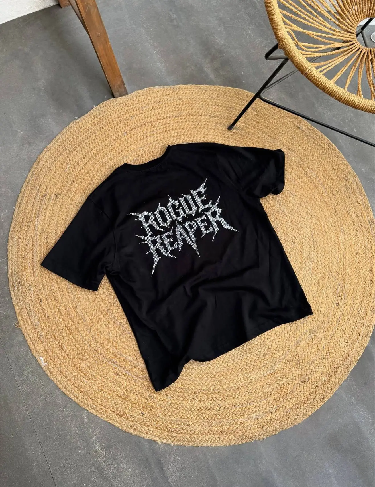 Rogue Reaper TAŞ Baskılı Oversize Tişört